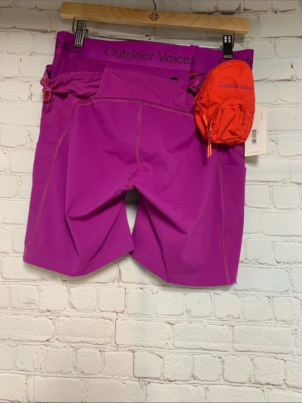 NEW Outdoor Voices Snack Pack Grape High-Rise Active Shorts Size L - Picture 8 of 8